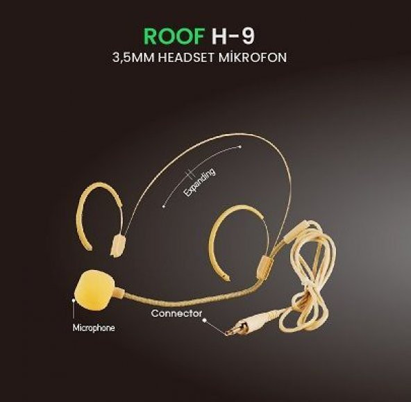 ROOF H-9 HEADSET KAFA MİKROFONU - 2