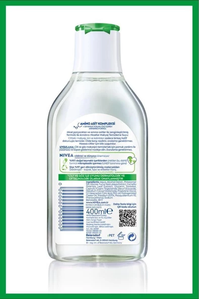 Nivea Micellar Makyaj Temizleme Suyu Arındırıcı 400 ml - Resim 4