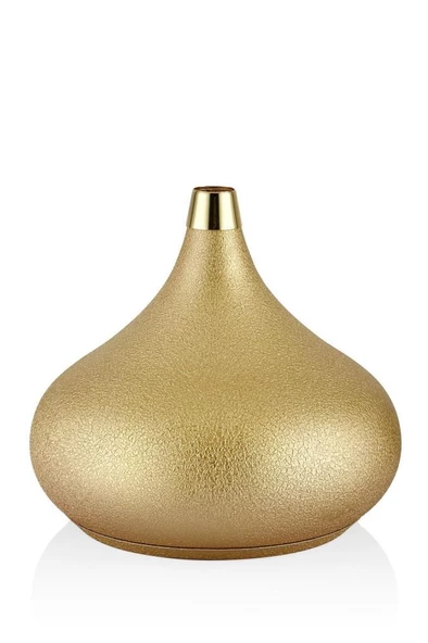 SETABİANCA TEXTURED DARK DAMLA KISA VAZO GOLD