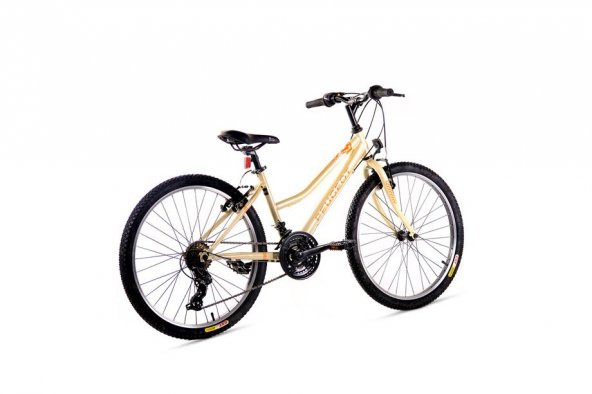 PEUGEOT JM244 BAYAN DAĞ BİSİKLETİ 360H V 24 JANT 21 VİTES ÇELİK  BEYAZ TURUNCU - 2