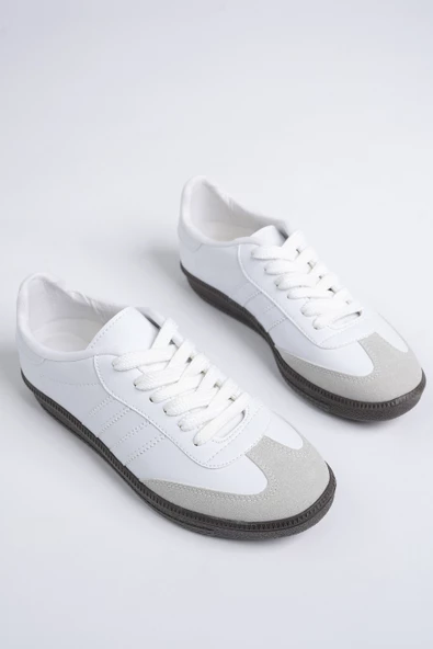 Muggo GORDON Unisex Ortopedik Günlük Garantili Bağcıklı Yürüyüş Koşu Sneaker Spor Ayakkabı - 12