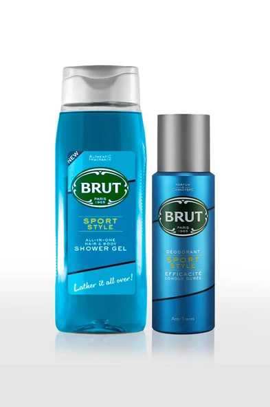 Sport Style Erkek Bakım Seti Deodorant 200 ml, Duş Jeli 500 ml