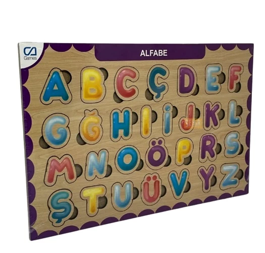 Ca Games Ahşap Puzzle Alfabe 19X29