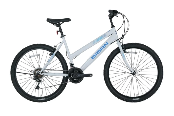 Bisan Sentiero V Fren 21 Vites 26 Jant Dağ Bisikleti Beyaz Mavi 42 Kadro ürün görseli