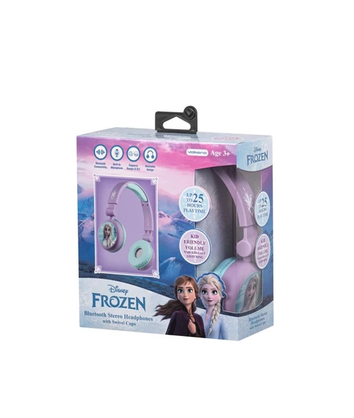 Bluetooth Kulaklık Disney Frozen Karlar Ülkesi Anna Elsa Mikrofonlu Kablosuz Çocuk Kulaklığı Lisanslı DY-9966-FR