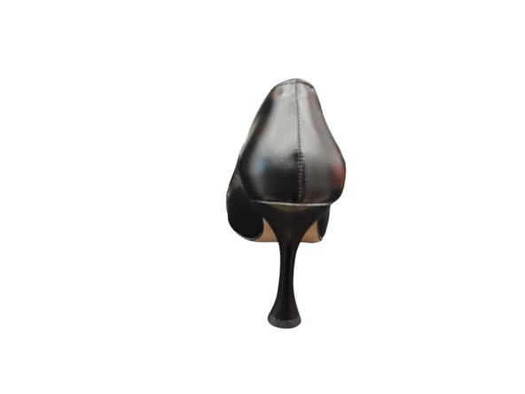 Ventes Sivri Burun 9 cm İnce Topuk Yumuşak İç Pedli Taş Toka Detaylı Kadın Stiletto Ayakkabı - 8