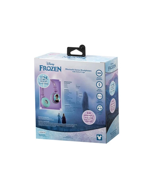 Bluetooth Kulaklık Disney Frozen Karlar Ülkesi Anna Elsa Mikrofonlu Kablosuz Çocuk Kulaklığı Lisanslı DY-9966-FR - 2