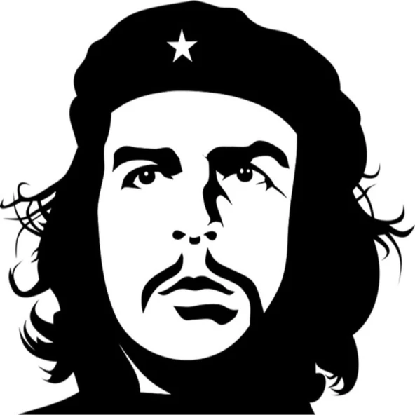 Che Guevara Sticker 10 x 10 cm