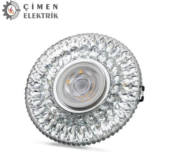 NOAS YL65 1777  Athena Led Çerçeveli 4000K Kristal Cam Spot Kasa