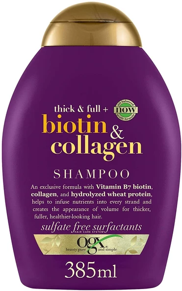 Ogx Dolgunlaştırıcı Biotin & Kolajen Şampuan, 385 Ml