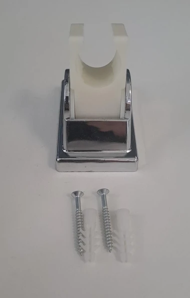 DUŞ MAFSALI - PLASTİK KARE HAREKETLİ KROM - Resim 3