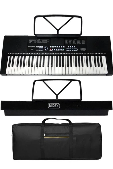 Midex PS-2300BK 61 Tuşlu Org Seti Siyah Kaliteli Başlangıç İçin Uygun - Resim 2