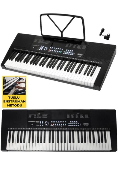 Midex PS-2300BK 61 Tuşlu Org Seti Siyah Kaliteli Başlangıç İçin Uygun - 3