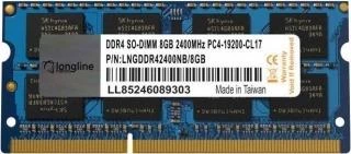 Longline 8 GB 2400 MHz DDR4 CL17 SODIMM LNGDDR42400NB/8GB Ram