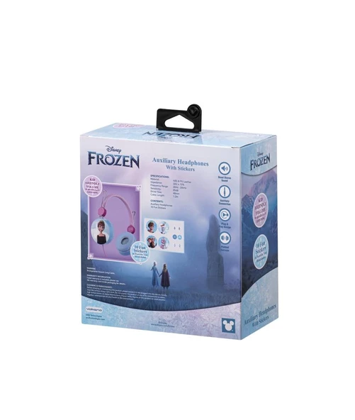 Disney Frozen Karlar Ülkesi Kablolu Kulaklık Çocuk Kulaklığı Lisanslı Hediye Stıckerlı  DY-10903-FR3 - Resim 2