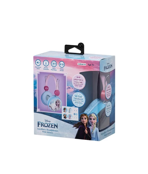 Disney Frozen Karlar Ülkesi Kablolu Kulaklık Çocuk Kulaklığı Lisanslı Hediye Stıckerlı  DY-10903-FR3