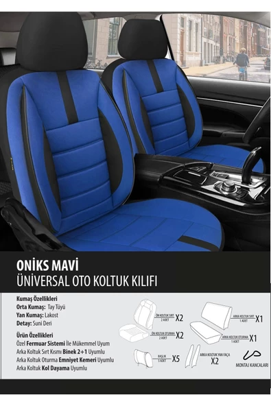 Fiat / Tofaş Tempra Koltuk Kılıfı Oniks Mavi