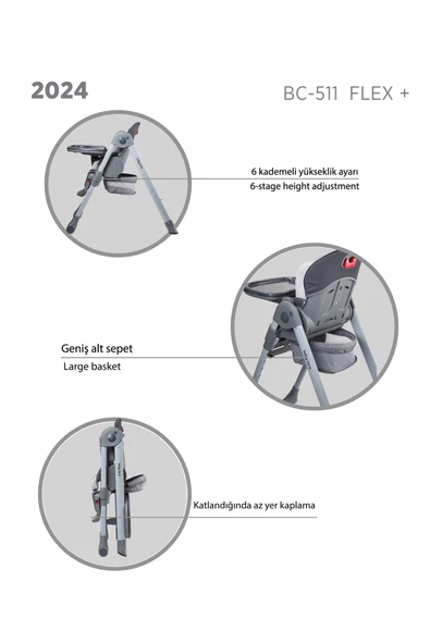 BABY CARE BC511+FLEX MAMA SANDALYESI ANTRASIT - Resim 4