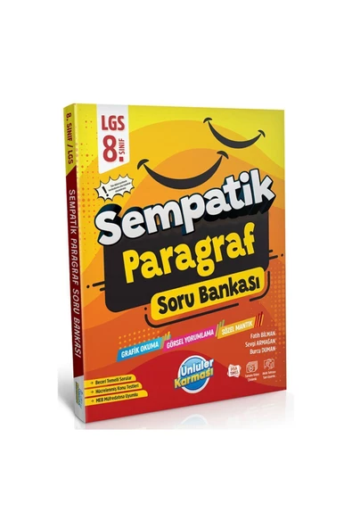 ÜNLÜLER KARMASI 8. SINIF SEMPATİK PARAGRAF SORU BANKASI - Resim 3