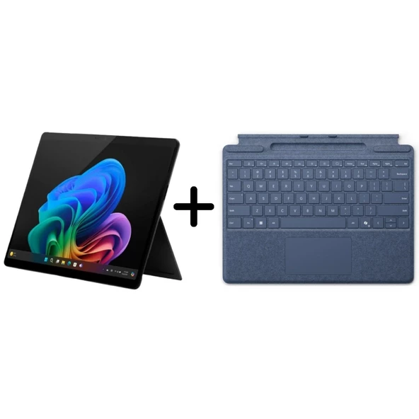 Microsoft Surface Pro Copilot+ PC (11. Sürüm) ZHY-00019 Set- 13" Touch- Snapdragon X Plus– 16GB–512GB SSD- 1 Yıl Garanti