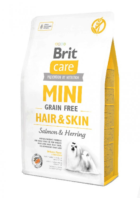 Brit Care Tahılsız Mini Hair Skin Somonlu Köpek Maması 7 kg