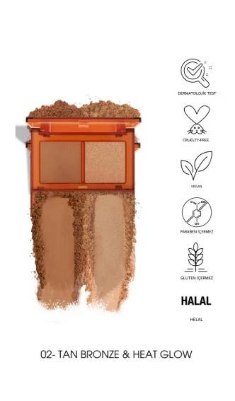 PASTEL BRONZER & SUN KISSED TAN BRONZE HEAT GLOW NO: 02