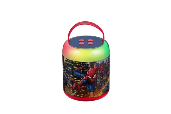 Marvel Spıder-Man Bluetooth Hoparlör ve Mikrofon Kablosuz Marvel Spıderman Karaoke Seti Mikrofonlu - 7