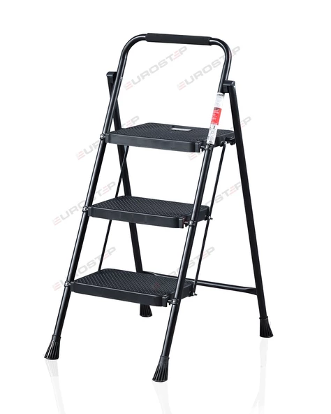 ERTEKPA 3 Basamak Siyah Merdiven Geniş Basamaklı EUROTOWER, ET3 - 7