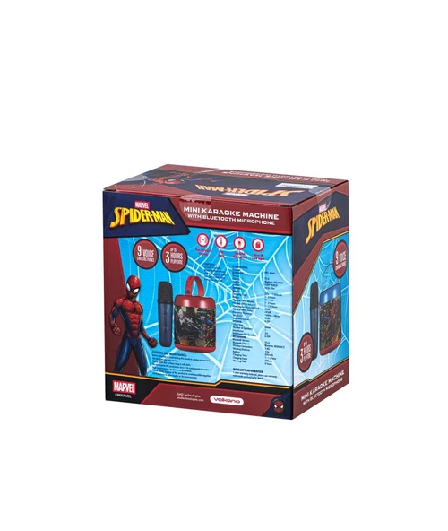 Marvel Spıder-Man Bluetooth Hoparlör ve Mikrofon Kablosuz Marvel Spıderman Karaoke Seti Mikrofonlu - 2
