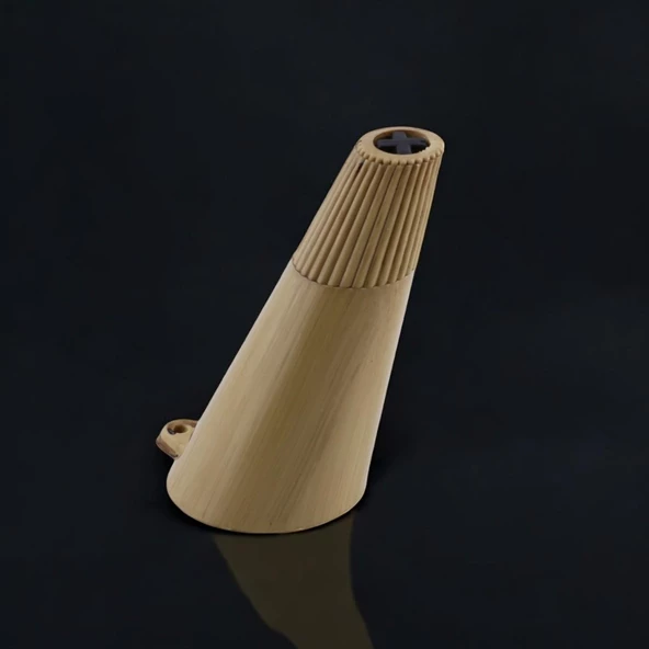 Açılı Konik 12 cm Açık Ceviz 4 Adet Ayak Mobilya Yükseltici Baza Ayağı Koltuk Kanepe Puf Ayakları - 7