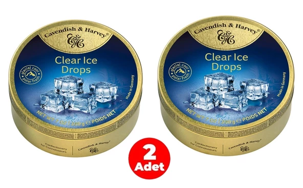Cavendish&Harvey Clear Ice Drops Nane Aromalı Şeker 200 Gr (2 ADET) - 2