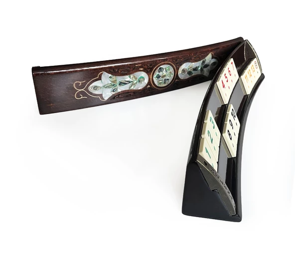 Helena Wood Art Abalone Yeşil Sedef Kakma Ahşap Okey Takımı El Yapımı - 5