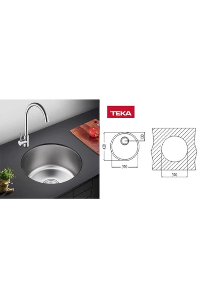 Teka Round Evye Taşmasız Paslanmaz Çelik - 2