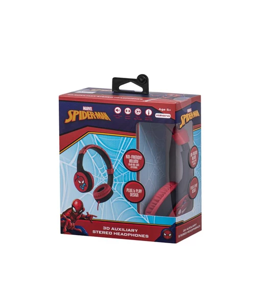 Marvel Spıderman  Kablolu Kulaklık Çocuk Kulaklığı Lisanslı Hediye Stıckerlı MV-3053-SM