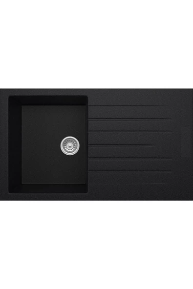 PERAMİCS Aqua 45 - Siyah - 1 Göz Granit Eviye ürün görseli