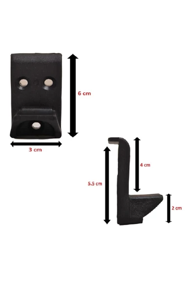 Cisa Baza Stoplama Silindir Kapağı - Baza Stoper - Baza Aksesuar - 4 Adet - Mobilya Bağlantı Elemanları - - 5