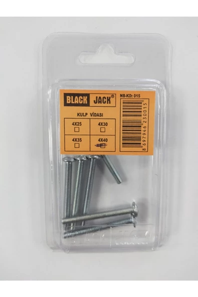 blackjack Black Jack Kulp Vidası 4x40