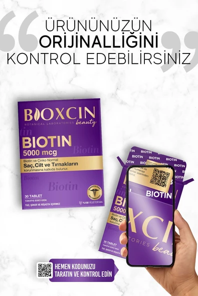 BİOXCİN BİOTİN 5000 MCG 30 TABLET 2'Lİ - 7