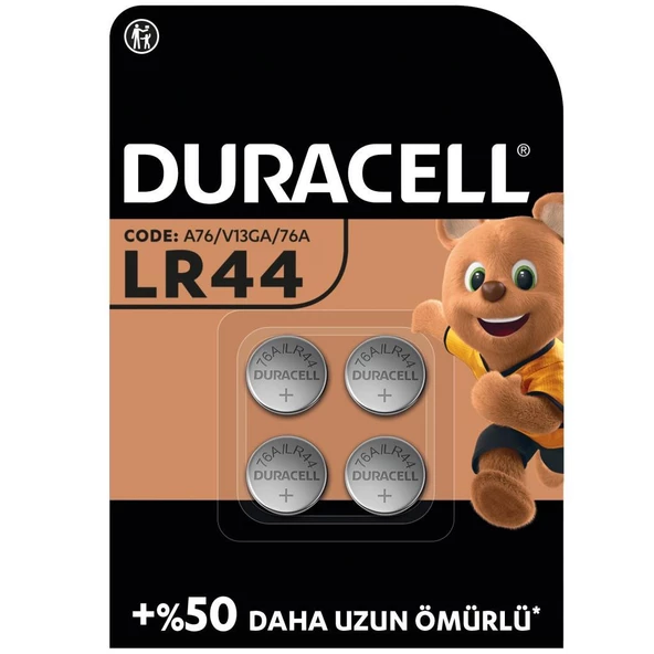 Duracell Özel Alkalin LR44 4'lü