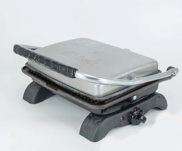 Dökümix Demir Döküm Gri 1800 Watt 4-6 Dilim Ev-Sanayi-Büfe Tipi Tost Makinası ve Izgara