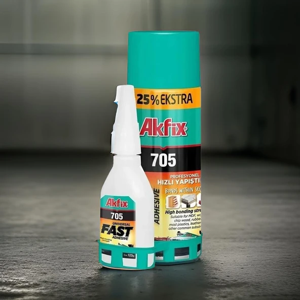 Akfix Hızlı Yapıştırıcı Mdf Kit 500ml+125gr - Resim 3