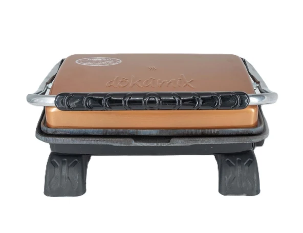 Dökümix Demir Döküm Rose Gold 1800 Watt 4-6 Dilim Ev-Sanayi-Büfe Tipi Tost Makinası ve Izgara - 7