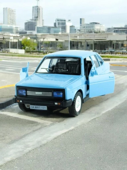 Metal Araba Çek Bırak Murat 131 Mavi Sesli ve Işıklı ( 1/36 Ölçek ) - 4