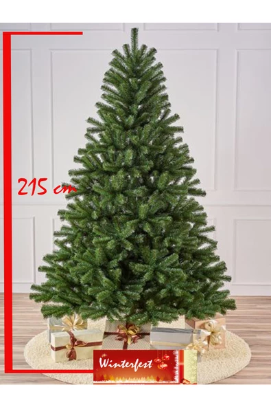 Winterfest Yılbaşı Çam Ağacı 210 Cm 800 Gür Dallı Demir Ayak Demir Gövdeli - Resim 3