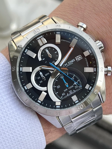 Tom Jones Çelik Kordon 3 Atm Suya Dayanıklı 2 Yıl Garantili Erkek Kol Saati ETJ.3.10014.1 ürün görseli