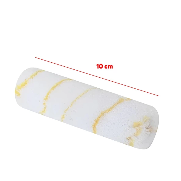 Saten Kalorifer Parmak Rulo Yedeği 10 cm Boya İç Cephe Dış Cephe Ev Yağlı Silikonlu Boyama 1 Adet - Resim 2