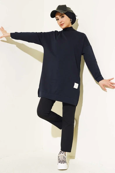 Salaş Armalı Tunik Lacivert - Resim 2