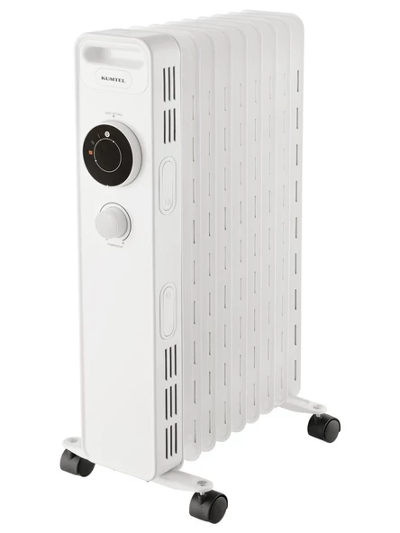 Kumtel Öl-Radyator 1225S - 9 Petekli Beyaz Isıtıcı 2000W (TEŞHİR) - 5
