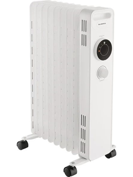Kumtel Öl-Radyator 1225S - 9 Petekli Beyaz Isıtıcı 2000W (TEŞHİR)