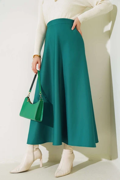 Bel Lastikli Scuba Etek Zümrüt ürün görseli 1